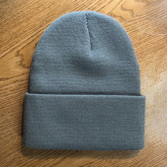 NWT Grey Winter Beanie, Gold Bride Embroidered - Picture 3 of 3